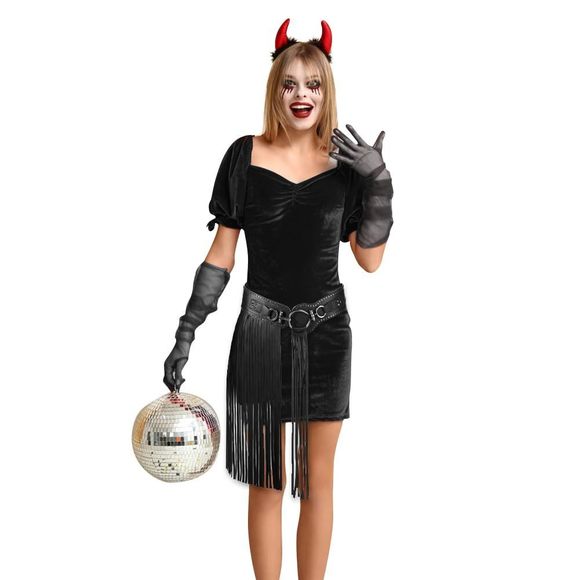 Women Leather Tassel Fringe Belt Gothic Tassel Waist Belt Western Punk Skirt🦑 - Picture 2 of 7